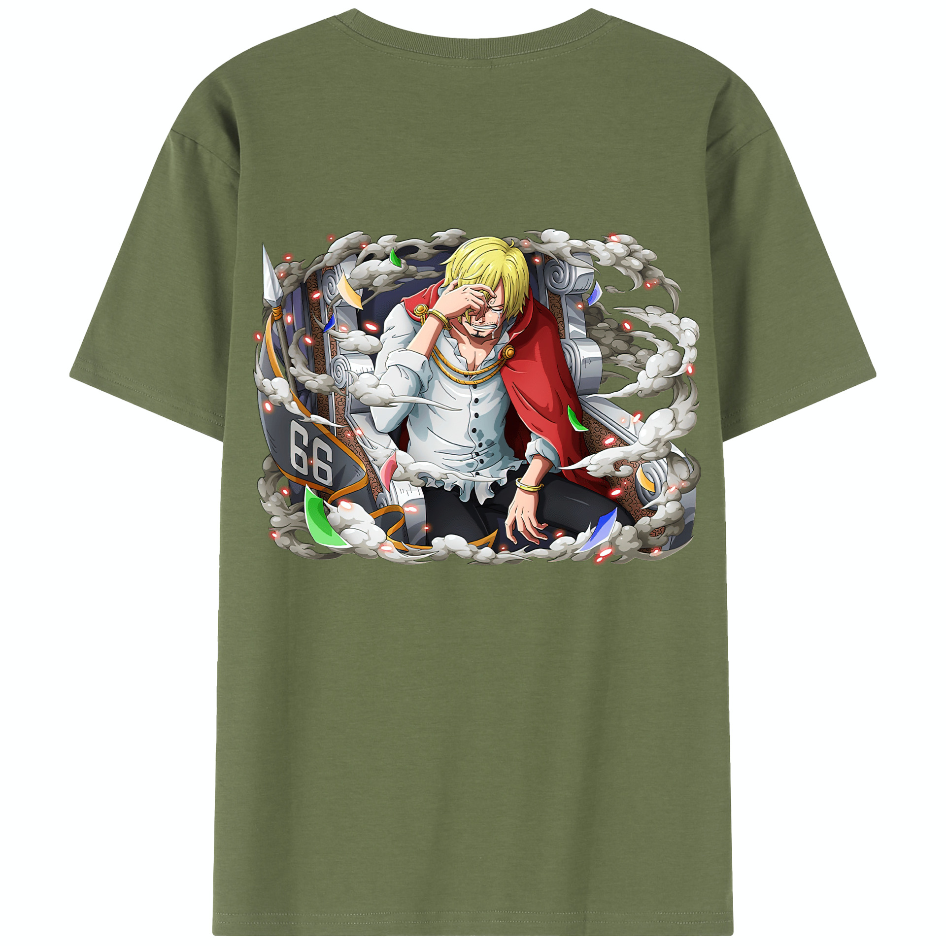 ワンピース サンジ ONE PIECE Sanji 綿100％半袖Tシャツ（背面プリント）